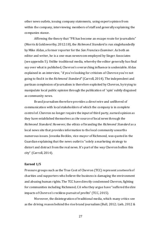 Dissertation proposal service journalism
